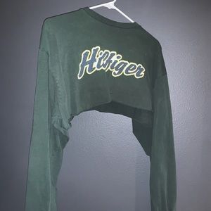 Cropped green Tommy Hilfiger long sleeve